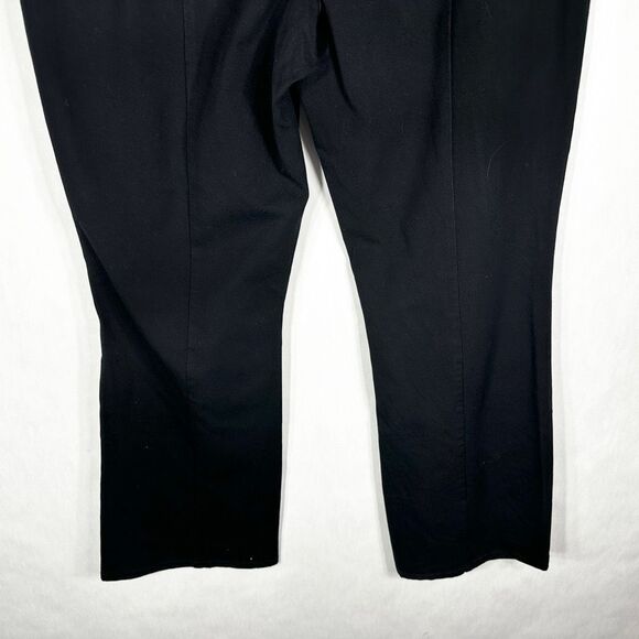 Isaac Mizrahi Plus Size‎ 16 Pants Black Trousers Flare High Rise Stretch 266 - Picture 7 of 9